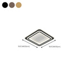 Modern Flush Geometric Bladeless Ceiling Fan with Light Image - 24
