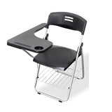 Modern Foldable Conference Black Polymer Office Chair Image - 10