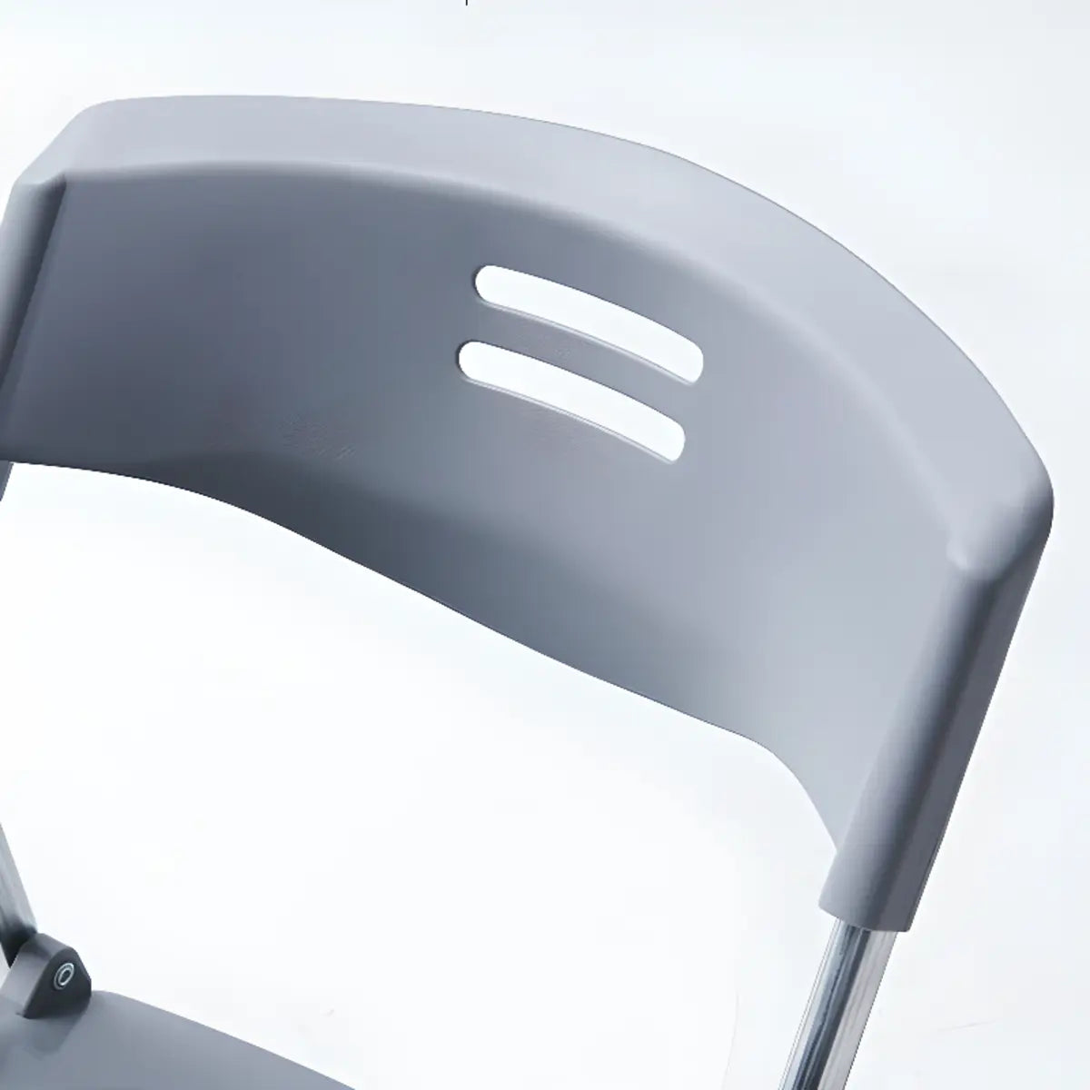 Modern Foldable Conference Black Polymer Office Chair Image - 21