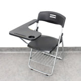 Modern Foldable Conference Black Polymer Office Chair Image - 27