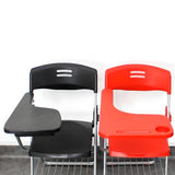Modern Foldable Conference Black Polymer Office Chair Image - 3