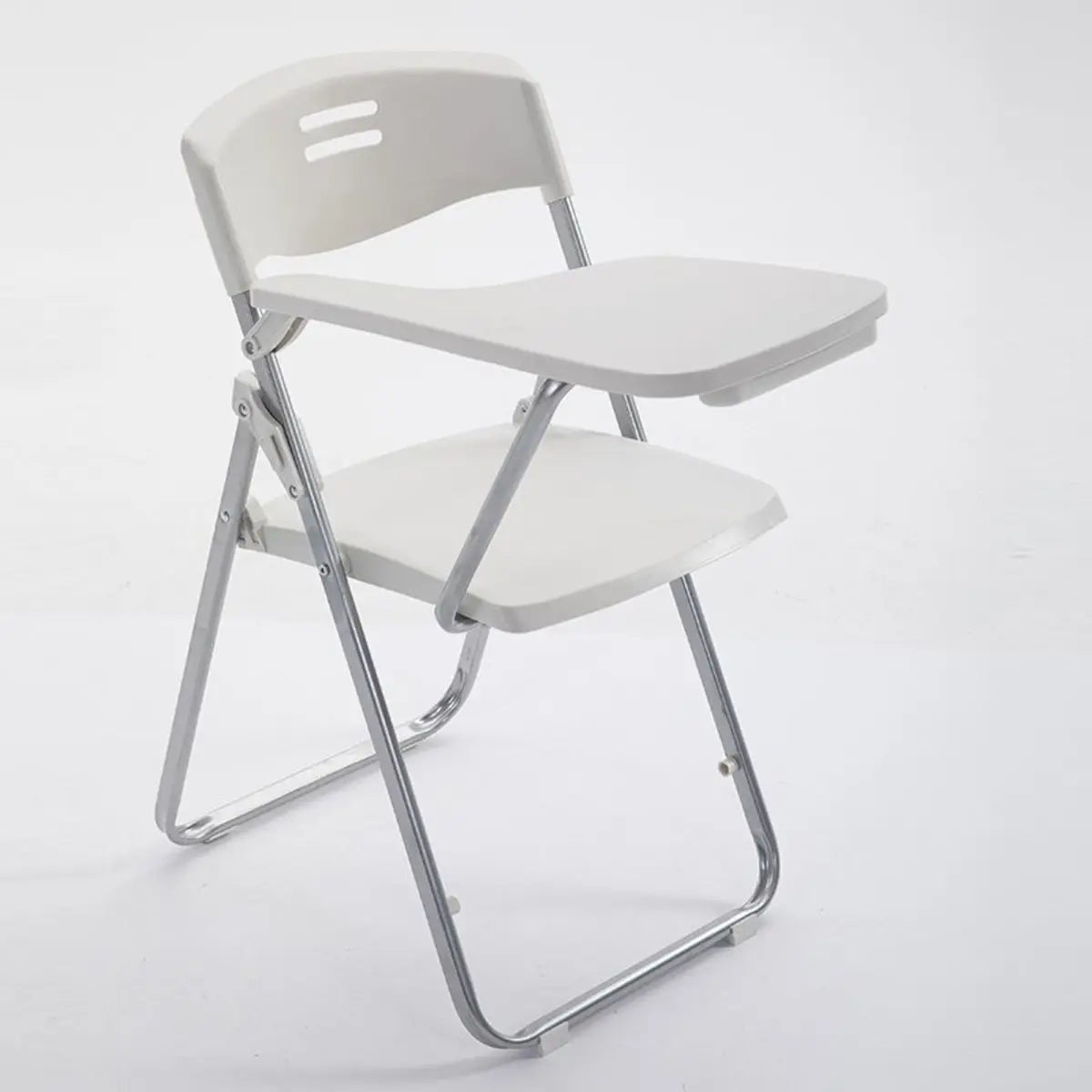Modern Foldable Conference Black Polymer Office Chair Image - 4