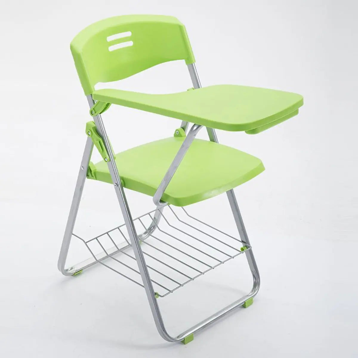 Modern Foldable Conference Black Polymer Office Chair Image - 5