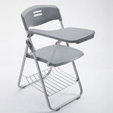 Modern Foldable Conference Black Polymer Office Chair Image - 7