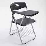 Modern Foldable Conference Black Polymer Office Chair Image - 8
