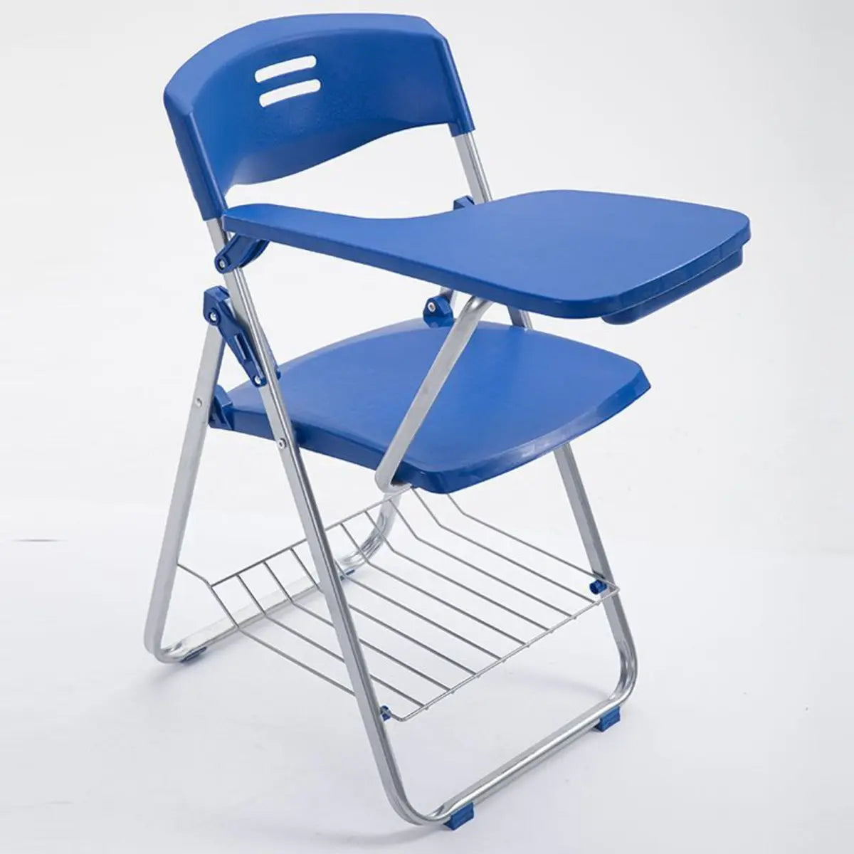 Modern Foldable Conference Black Polymer Office Chair Image - 9