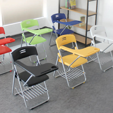 Modern Foldable Plexiglass Office Chairs Multi Color Image - 1