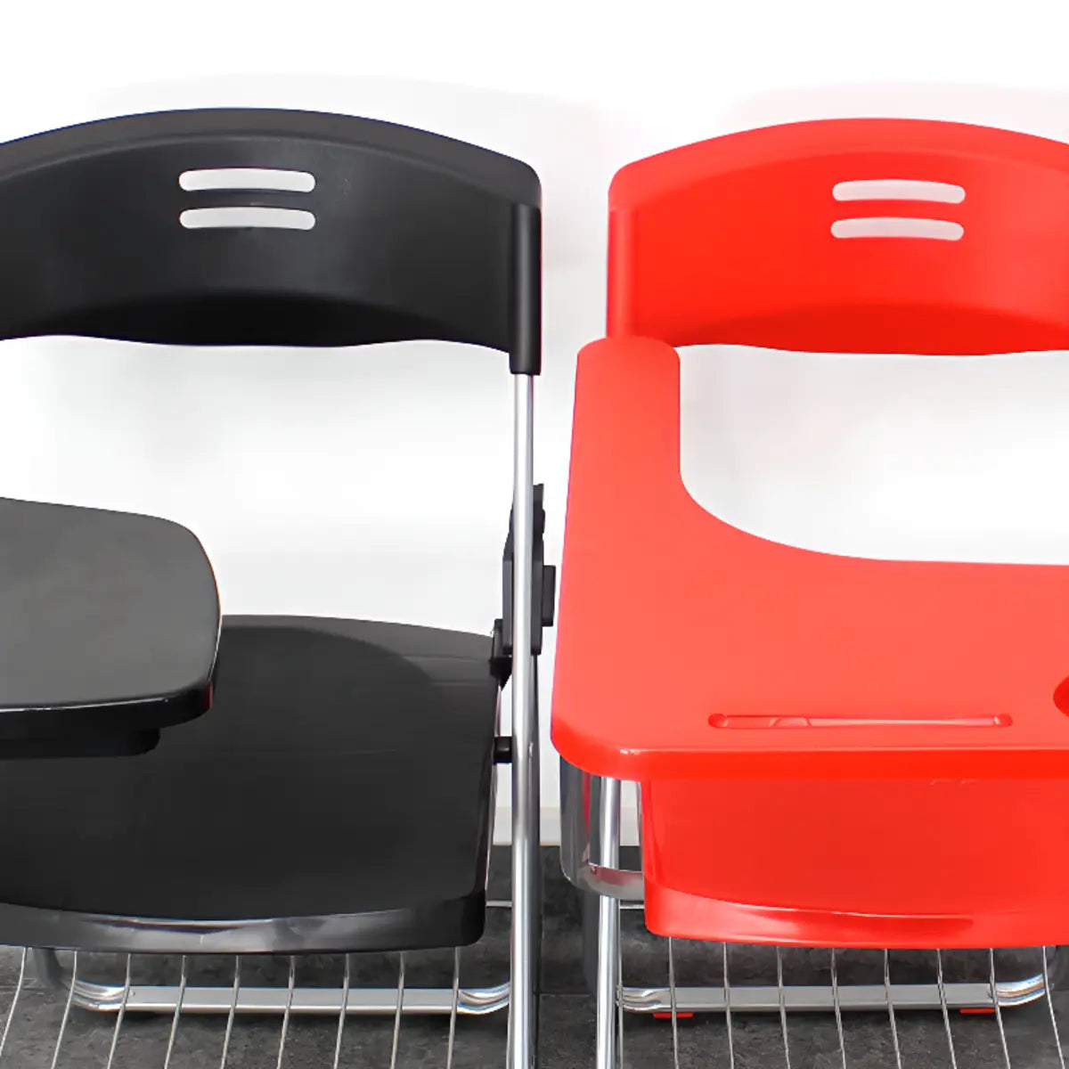 Modern Foldable Plexiglass Office Chairs Multi Color Image - 12