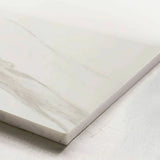 Modern Folding Oval Marble Top Dining Table White Image - 8