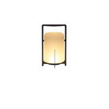 Modern Frosted Glass Cylinder Outdoor Table Lamp Image - 3