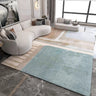 Modern Geometric Flannel Beige Anti-slip Area Rug Image - 22