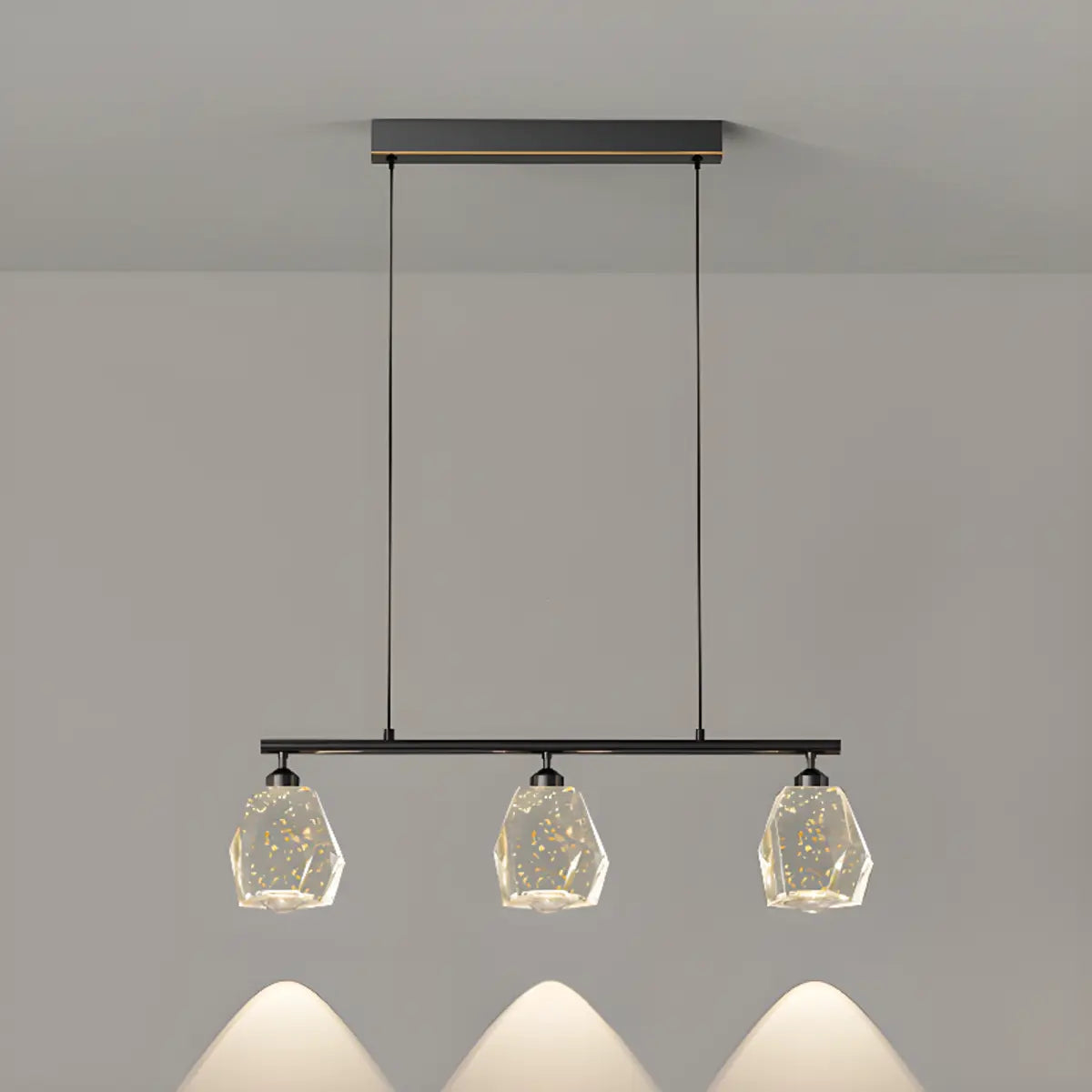 Stylish Gold Geometric Pendant Light Kitchen Island Image - 5