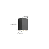 Modern Geometric Metal Outdoor Up Down Wall Light Image - 14
