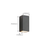 Modern Geometric Metal Outdoor Up Down Wall Light Image - 15