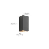 Modern Geometric Metal Outdoor Up Down Wall Light Image - 16