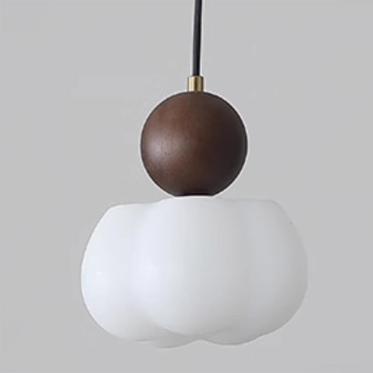 Modern Geometric Wood Dining Room Pendant Light Image - 15