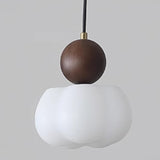 Modern Geometric Wood Dining Room Pendant Light Image - 15
