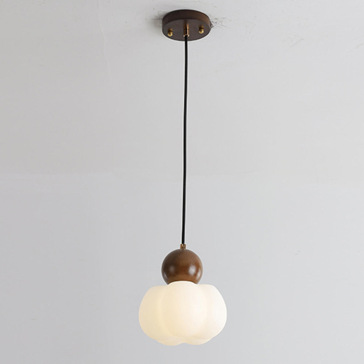 Modern Geometric Wood Dining Room Pendant Light Image - 5