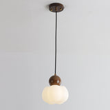 Modern Geometric Wood Dining Room Pendant Light Image - 5
