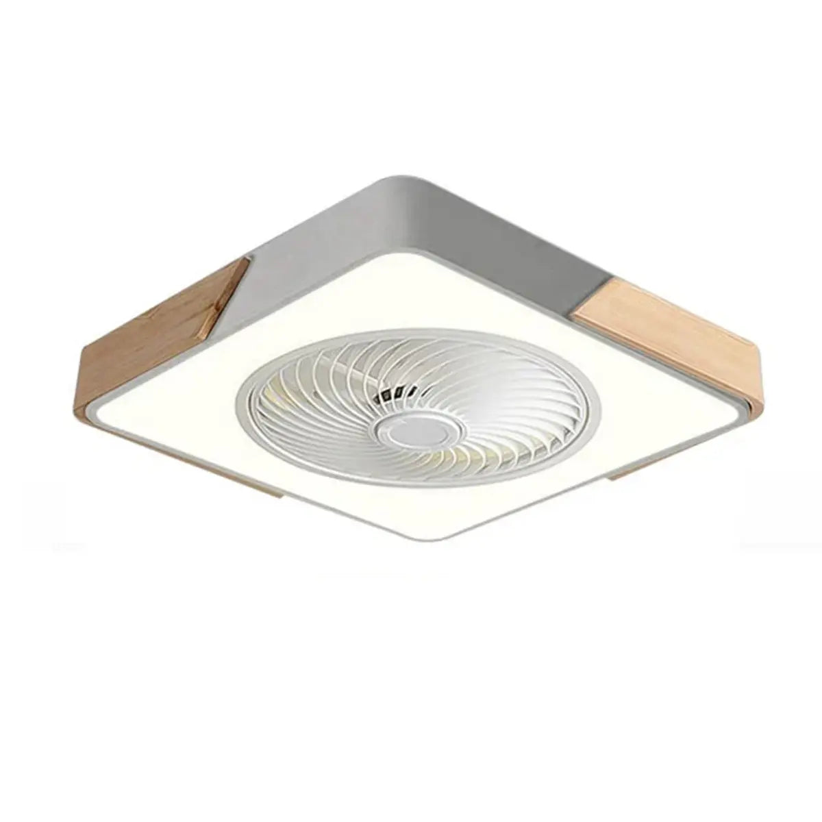 Modern Circular Wood LED Ceiling Fan Light 52-Inch Image - 10