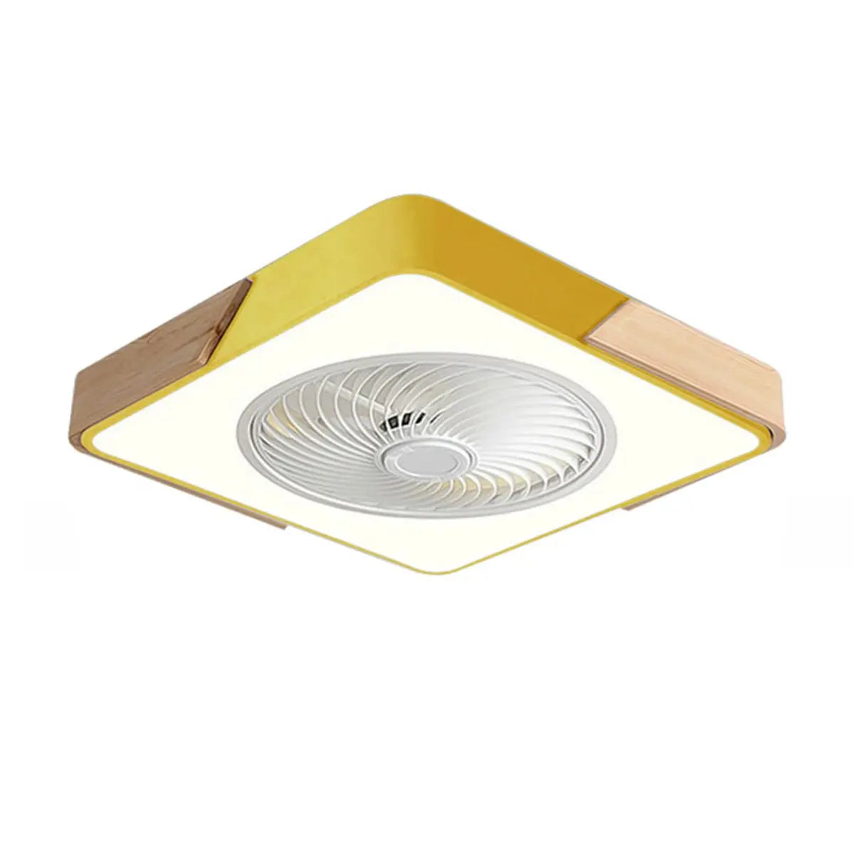 Modern Circular Wood LED Ceiling Fan Light 52-Inch Image - 14