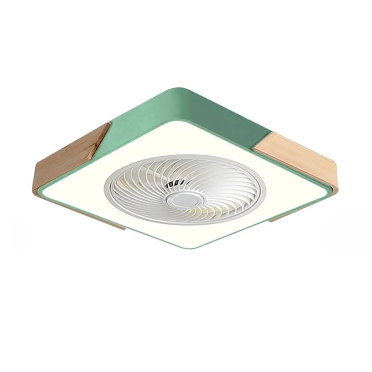 Modern Circular Wood LED Ceiling Fan Light 52-Inch Image - 17