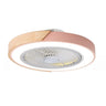 Modern Circular Wood LED Ceiling Fan Light 52-Inch Image - 4