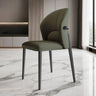 Modern Glam Faux Leather Upholstered Back Armless Dining Chair Image - 15