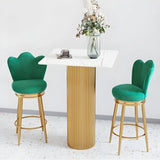 Modern Glam Scratch Resistant White Stone Bar Table Image - 2