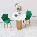 Modern Glam Scratch Resistant White Stone Bar Table Image - 5