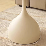 Modern Glass Tabletop Pedestal Base Circular Side Table Image - 10