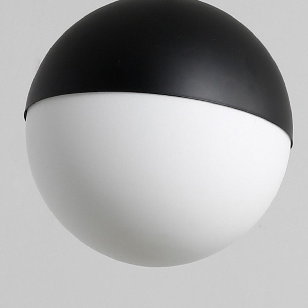 Modern Globe White Glass Metal Pendant Lights  Image - 7