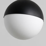 Modern Globe White Glass Metal Pendant Lights  Image - 7