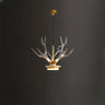 Modern Gold Antler Clear Acrylic Pendant Chandelier Image - 9