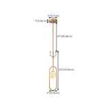Modern Gold Antler Crystal Globe Bedroom Pendant Light Image - 17