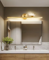 Modern Gold Bathroom Vanity Light with Butterfly Design Image - 17
