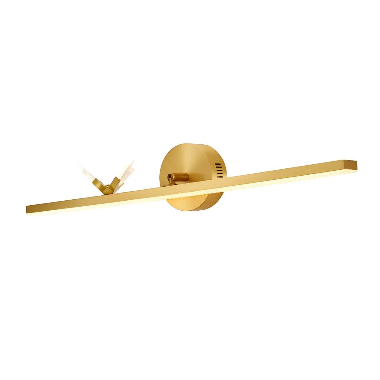 Modern Gold Bathroom Vanity Light with Butterfly Design Image - 7