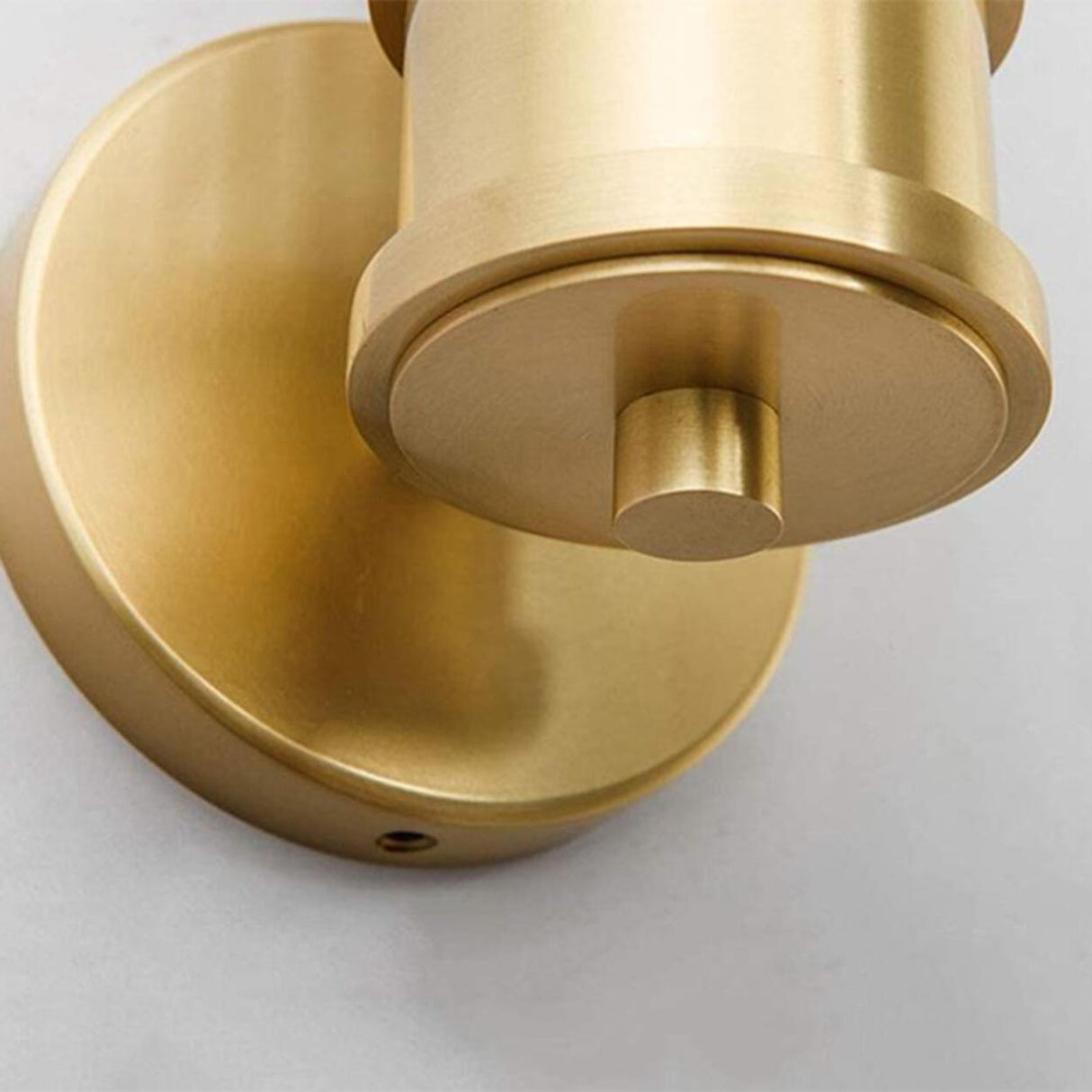 Modern Gold Cylinder Clear Glass LED Wall Sconce Image - 18
