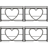 Modern Gold Heart Floating Wall Mounted Wine Rack Image - 12