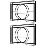 Modern Gold Heart Floating Wall Mounted Wine Rack Image - 17