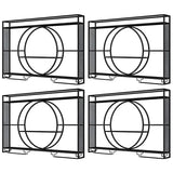Modern Gold Heart Floating Wall Mounted Wine Rack Image - 19