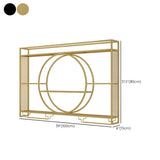 Modern Gold Heart Floating Wall Mounted Wine Rack #size