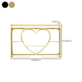 Modern Gold Heart Floating Wall Mounted Wine Rack Image - 27