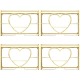 Modern Gold Heart Floating Wall Mounted Wine Rack Image - 8