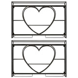 Modern Gold Heart Floating Wall Mounted Wine Rack Image - 9
