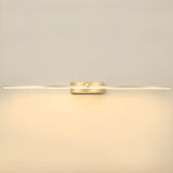 Modern Gold LED Linear Vanity Light Fixture Image - 11