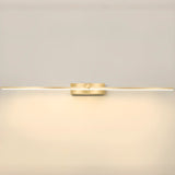 Modern Gold LED Linear Vanity Light Fixture Image - 12