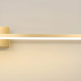 Modern Gold LED Linear Vanity Light Fixture Image - 16