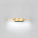 Modern Gold LED Linear Vanity Light Fixture Image - 7
