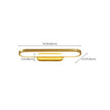 Modern Gold Oval LED Vanity Wall Light Fixtures Image - 13